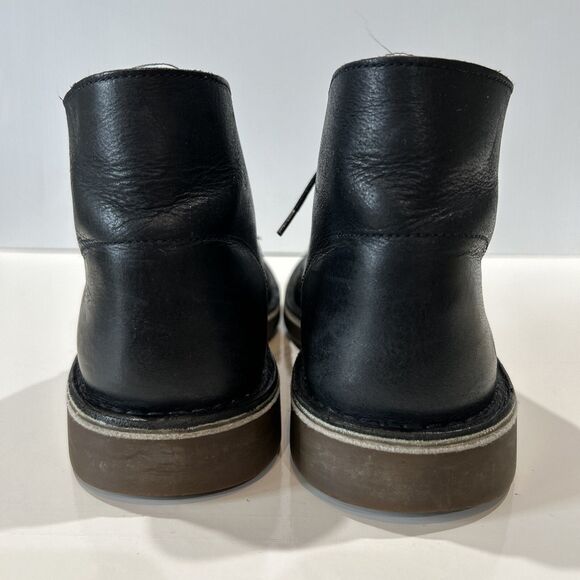 Clarks Boots Men's 10 Bushacre Two Eye Desert Chukka 15522 Blue Leather Shoes - Picture 8 of 16